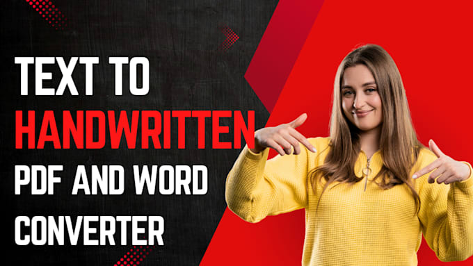 convert, handwritten text into word, and text to handwritten