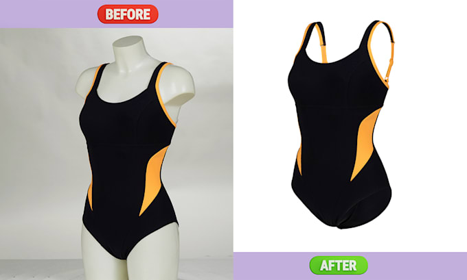 do ghost mannequin, neck joint, dummy or hanger removal