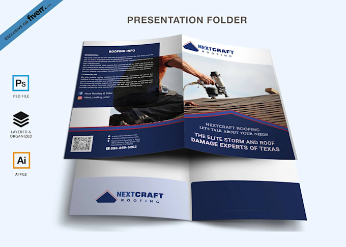 design professional presentation folder