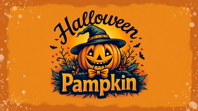 do amazing halloween pumpkin logo with free source file