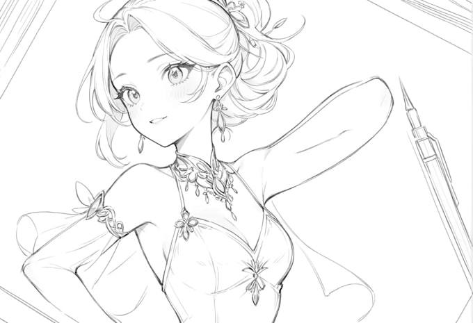 make a high quality jewelry sketch design your concept