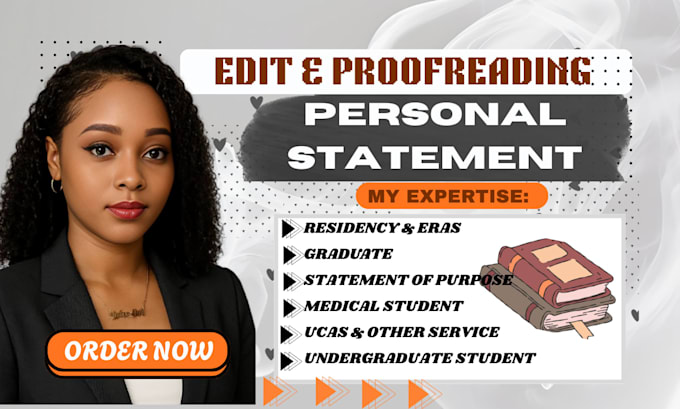 professionally edit your residency personal statement, eras, sop, phd, medical