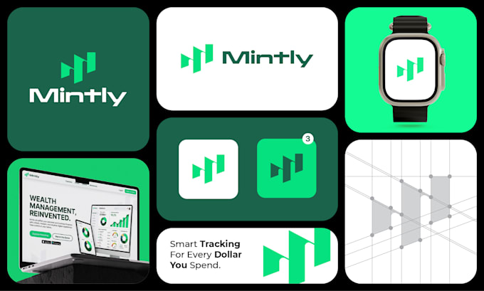 do minimalist, modern logo design and branding kit