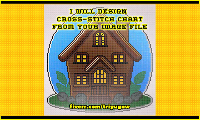 design cross stitch chart from your image file
