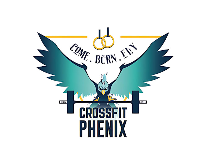 do a illustrator minimalist crossfit logo gym fitness brand