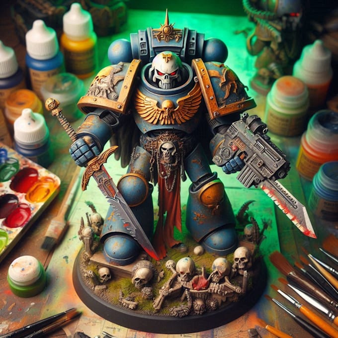 draw your warhammer 40k, digital concept art