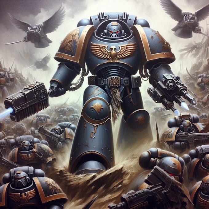 draw your warhammer 40k sigma or did minis