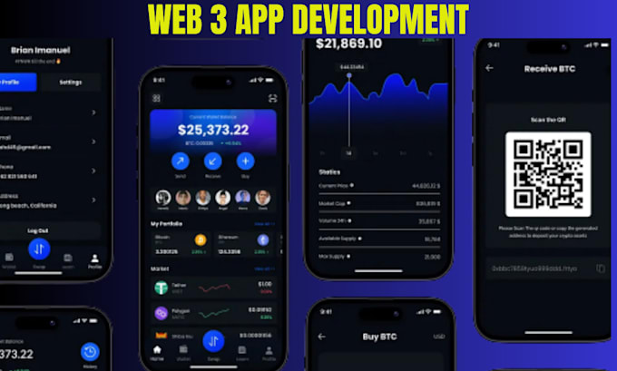 develop web3 mobile app, web 3 web app, fintech app, blockchain app, neon app