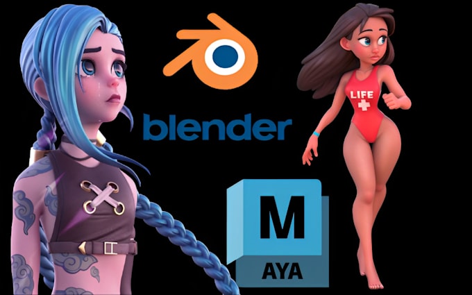 create rigged 3d stylized car toon character modeling and animate in blender