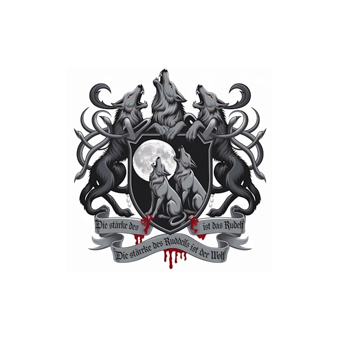 make gorgeous different families wolf wappen logo design