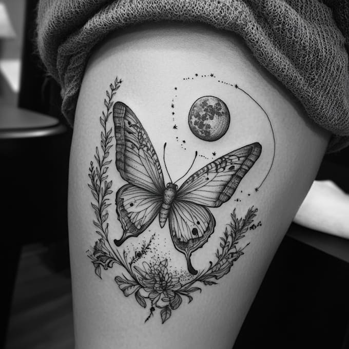 make  a custom tattoo design as a tattoo artist