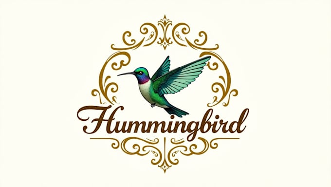 create outstanding hummingbird logo with express delivery