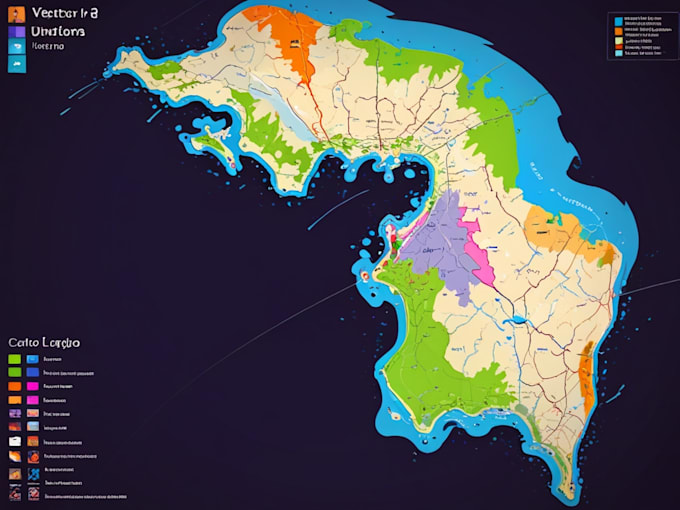 design unique vector map illustration or street map