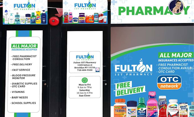 design professional shopfront or  window graphics