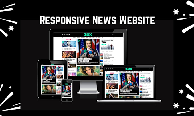 build a wordpress blog or news website magazine website development