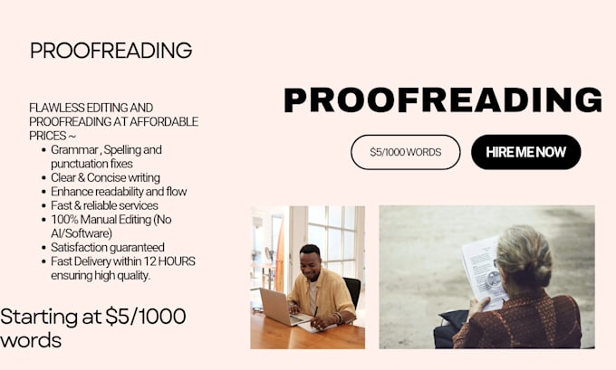 proofread your document for grammar clarity and readability