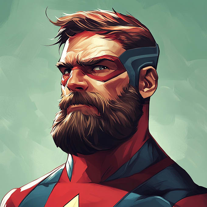 draw concept art superhero character for anime style comic