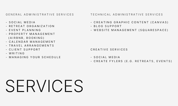 be your professional virtual assistant for admin support