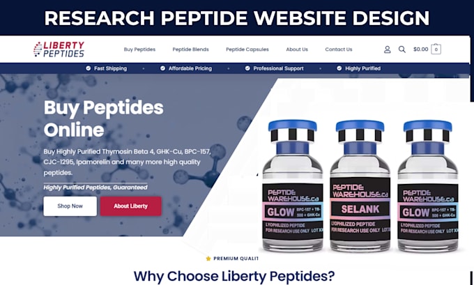 build fda compliant peptide website research peptide website
