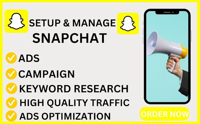 setup and manage snapchat ads campaign, snapchat advertising snapchat promotion