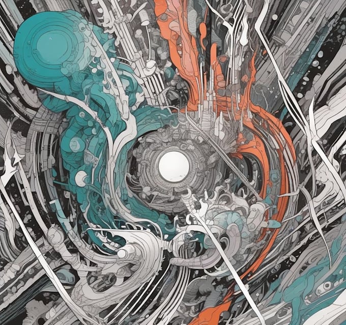 paint digital abstract art illustration