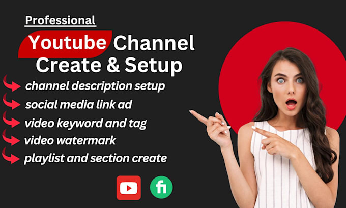 create setup and SEO youtube channel professionally