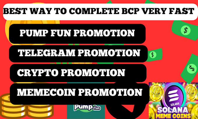 do crypto telegram promotion solana memecoin pump fun promotion to sellout token