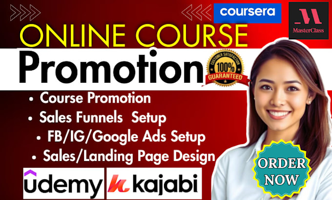 promote your udemy, kajabi and online course to boost enrollments