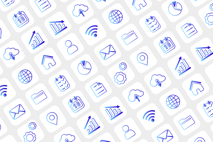 design custom flat vector icons for apps, websites, presentations