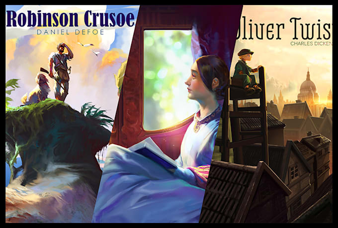 draw you professional book illustration and cover