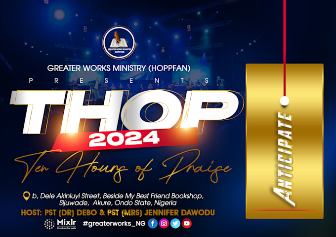 Create an outstanding church event flyer design in 6 hours by Loveth ...