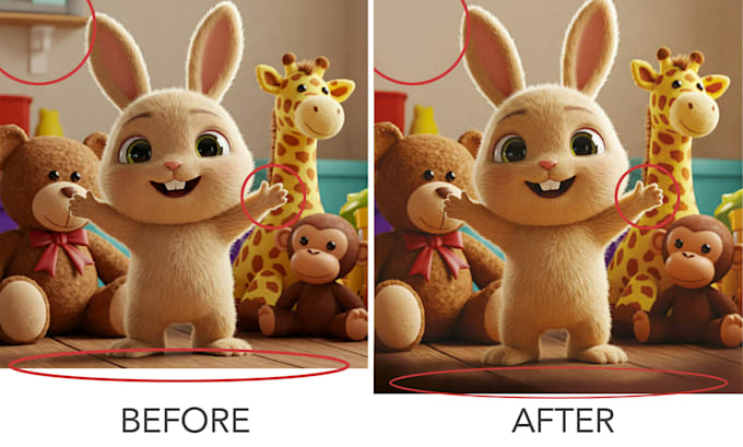 do expert photoshop retouching of photos and ai images