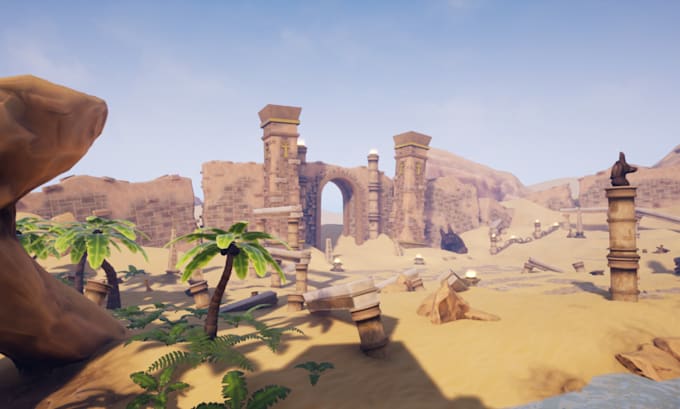 Design 3d game environment, vrchat world for gaming in unity 3d or ...
