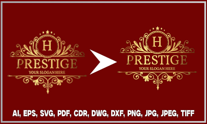 trace your logo image or artwork into high quality vector format