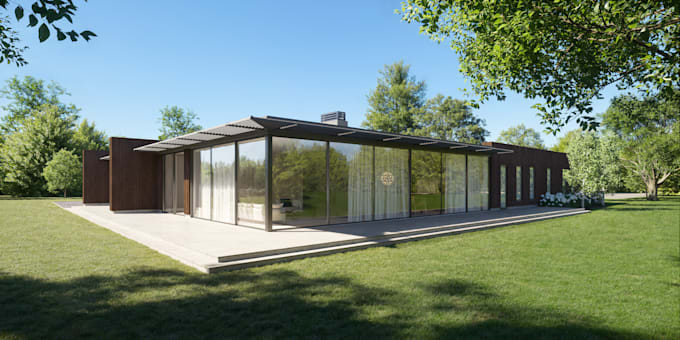 produce photorealistic visualizations of architectural exteriors