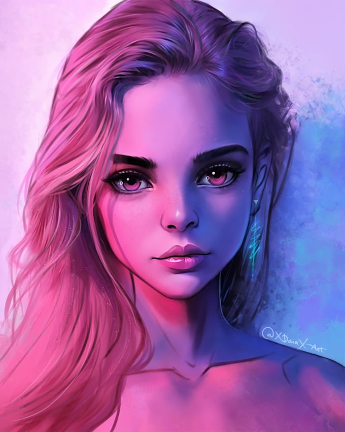 create a cartoon digital portrait for you