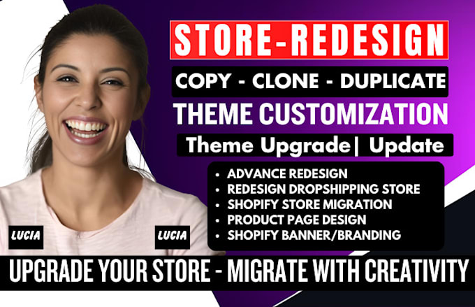 redesign shopify store theme upgrade shopify migration copy theme customization
