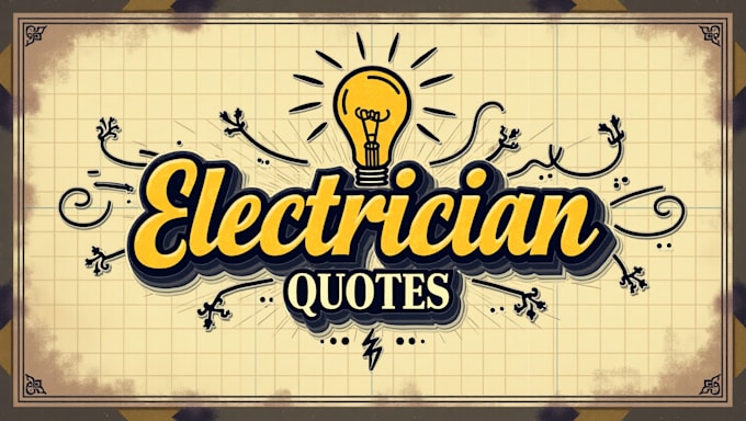 make high quality electrician quotes logo with a new concept