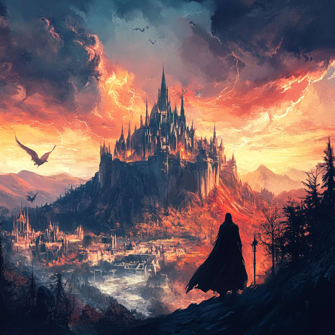 do epic fantasy warrior illustrations
