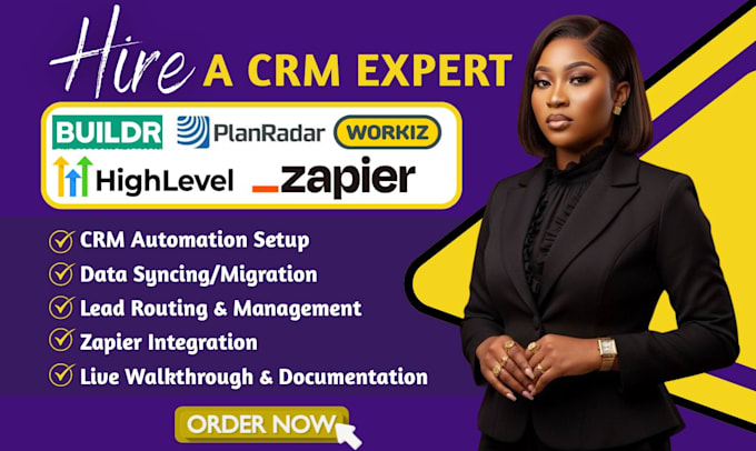 setup construction crm buildr ghl automation planradar workiz zapier integration