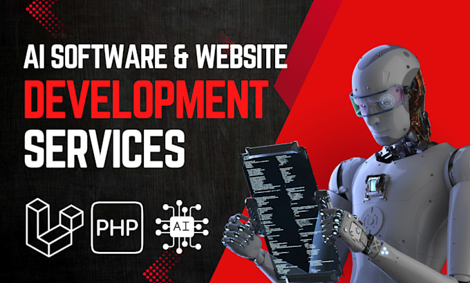 develop custom ai software, PHP laravel websites and ai chatbots