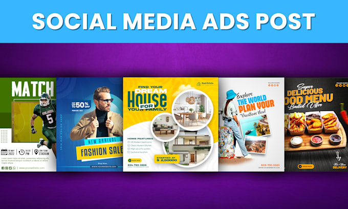 design flyers, posters, postcards, brochures, ad creatives