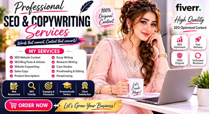 write sales copy and seo website content
