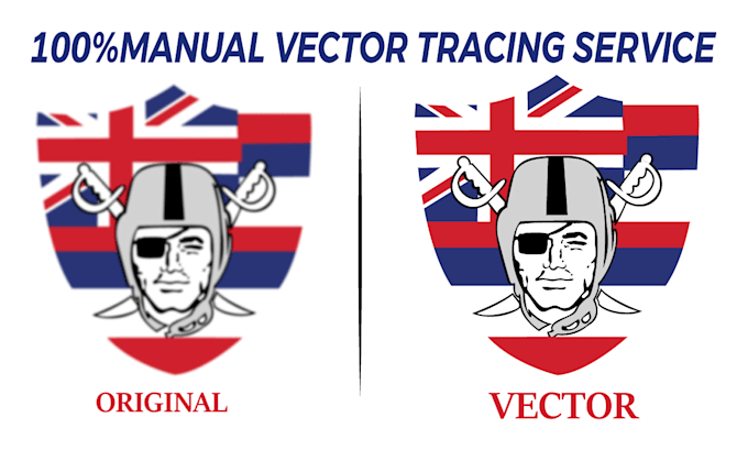 manual vector tracing, image to vector, redraw, cleanup, raster to vector file