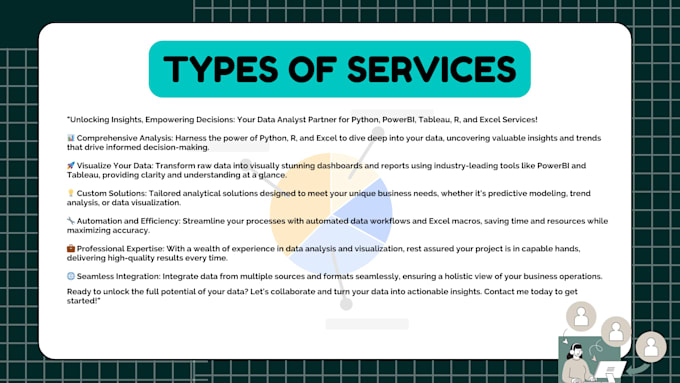 provide you data analyst services
