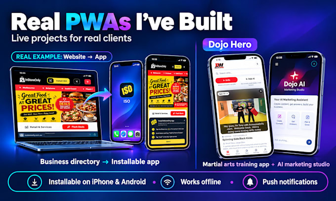 build a progressive web app pwa with offline support and custom features