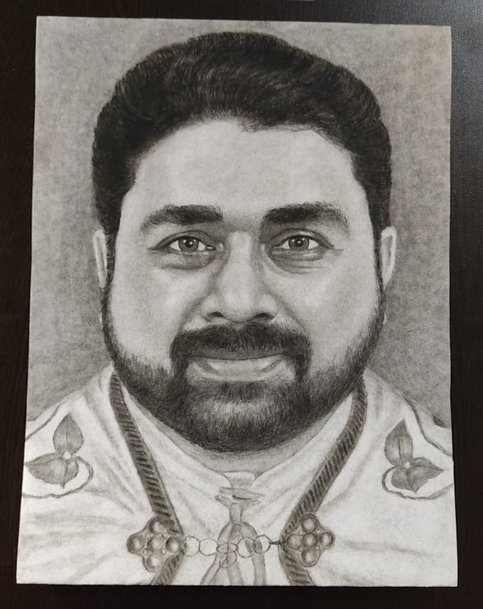 make an expressive charcoal portrait for you