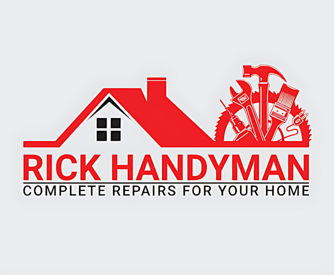 make outstanding roofing, handyman, home repair logo