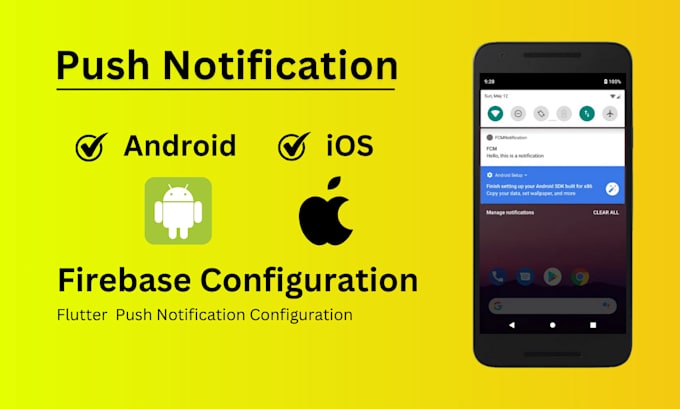integrate push notifications for your mobile app, android, ios