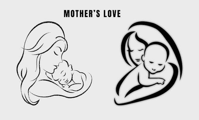 create clean vector line art or outline illustrations